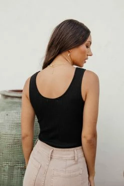 FINAL TOUCH COLLECTION Tops Maura Bodysuit In Black