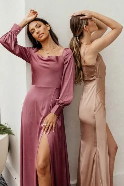 RICARICA Renee Maxi Dress In Tan - FINAL SALE