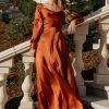 RICARICA Kristie Maxi Dress In Rust - FINAL SALE