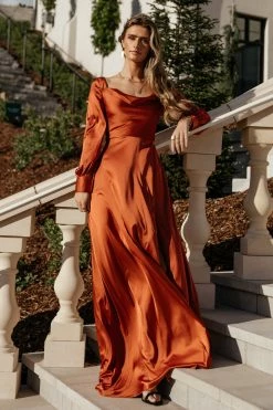 RICARICA Kristie Maxi Dress In Rust - FINAL SALE