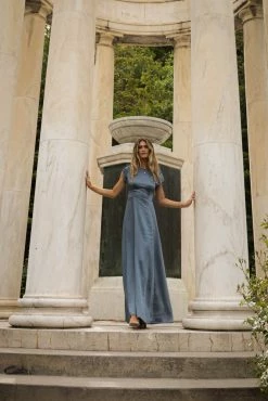 Coupon โจ WORUI Lucille Maxi ๐ Dress In Slate ๐ Dresses ๐ 7 WORUI Lucille Maxi Dress In Slate Dresses