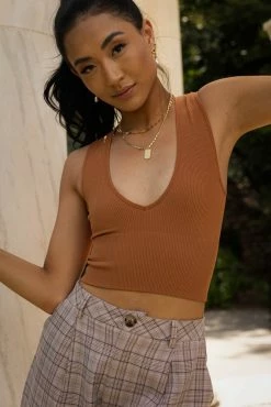 DYNAMIC FASHION Tops Solange Tank In Orange