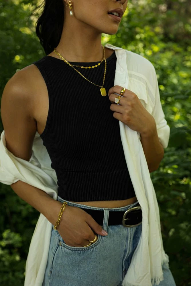 Best Pirce π LIME N CHILI Chanel Button Down Top In Ivory - FINAL SALE π― 3 LIME N CHILI Chanel Button Down Top In Ivory - FINAL SALE