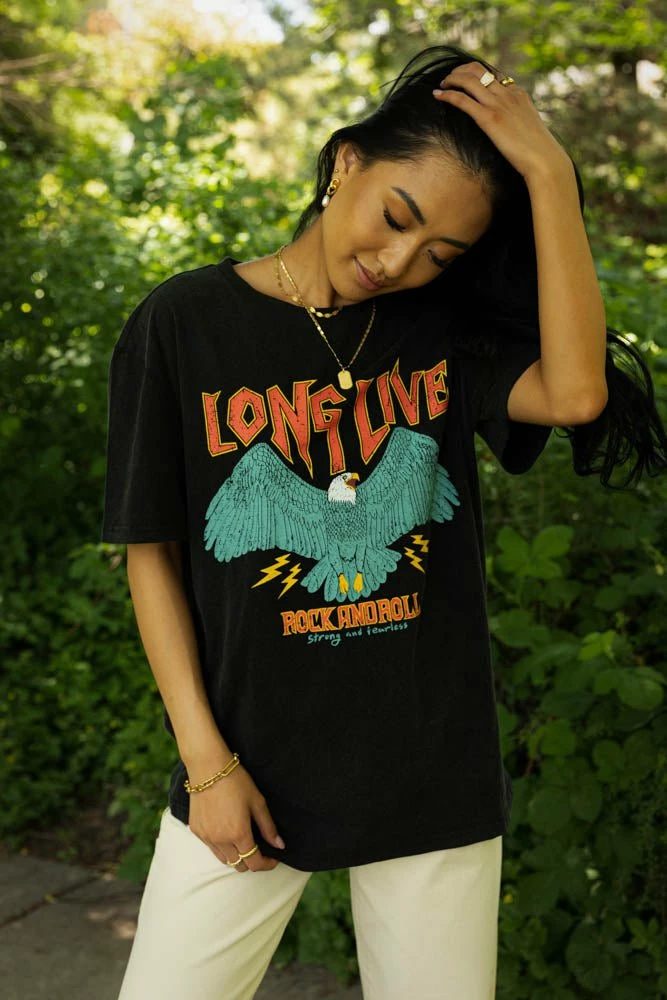 Outlet 🔥 WORUI Long Live Graphic Tee - FINAL SALE 🛒 1 WORUI Long Live Graphic Tee - FINAL SALE