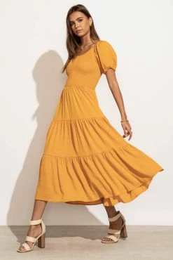 Brand new 👍 WORUI Gemma Midi 👗 Dress In Yellow - FINAL SALE 🎁 9 WORUI Gemma Midi Dress In Yellow - FINAL SALE