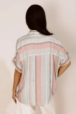 EN CREME Andie Button Down Top - FINAL SALE