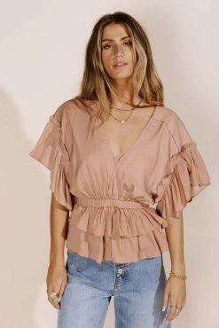 Brand new 𧨠Mustard Seed Ariadne Blouse In Rose - FINAL SALE Tops βοΈ 6 Mustard Seed Ariadne Blouse In Rose - FINAL SALE Tops