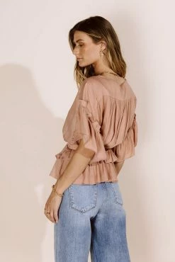 Brand new 𧨠Mustard Seed Ariadne Blouse In Rose - FINAL SALE Tops βοΈ 7 Mustard Seed Ariadne Blouse In Rose - FINAL SALE Tops