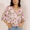 LUSH CLOTHING Tatiana Floral Top - FINAL SALE Tops