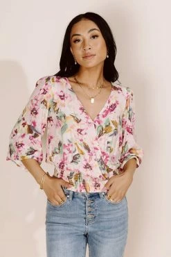 LUSH CLOTHING Tatiana Floral Top - FINAL SALE Tops