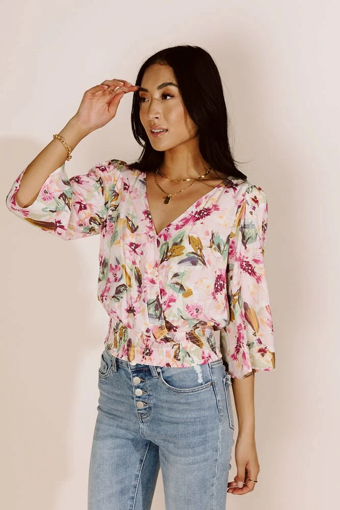 Outlet 🤩 LUSH CLOTHING Tatiana Floral Top - FINAL SALE Tops 😀 2 LUSH CLOTHING Tatiana Floral Top - FINAL SALE Tops