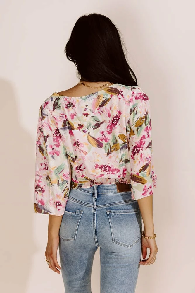 Outlet 🤩 LUSH CLOTHING Tatiana Floral Top - FINAL SALE Tops 😀 3 LUSH CLOTHING Tatiana Floral Top - FINAL SALE Tops