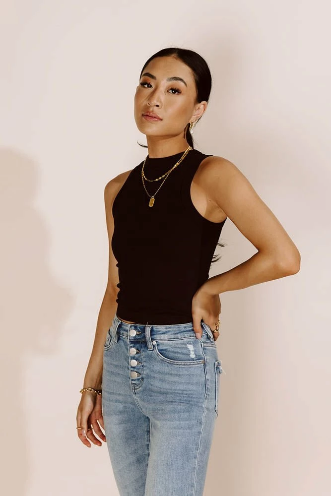 Coupon β DYNAMIC FASHION Tops Mollie Ribbed Tank In Black π 3 DYNAMIC FASHION Tops Mollie Ribbed Tank In Black