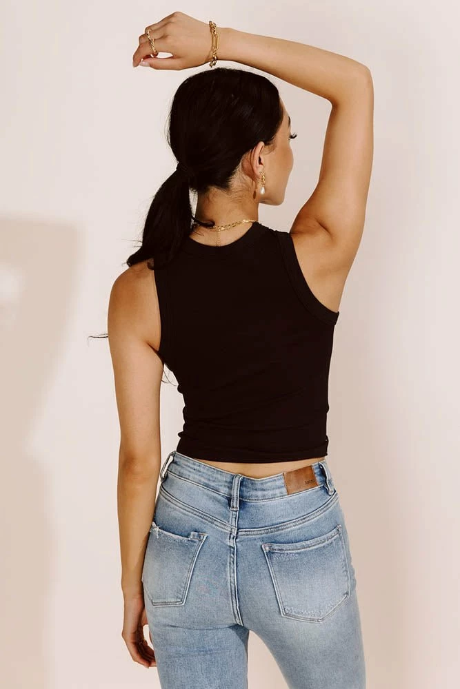 Coupon β DYNAMIC FASHION Tops Mollie Ribbed Tank In Black π 6 DYNAMIC FASHION Tops Mollie Ribbed Tank In Black