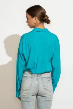 Brand new ๐ MILLIBON POLYMOND DK INC Georgie Button Down Top In Blue - FINAL SALE ๐ 13 MILLIBON POLYMOND DK INC Georgie Button Down Top In Blue - FINAL SALE