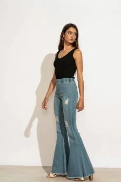 AARON & AMBER Traci Flare Jeans- FINAL SALE