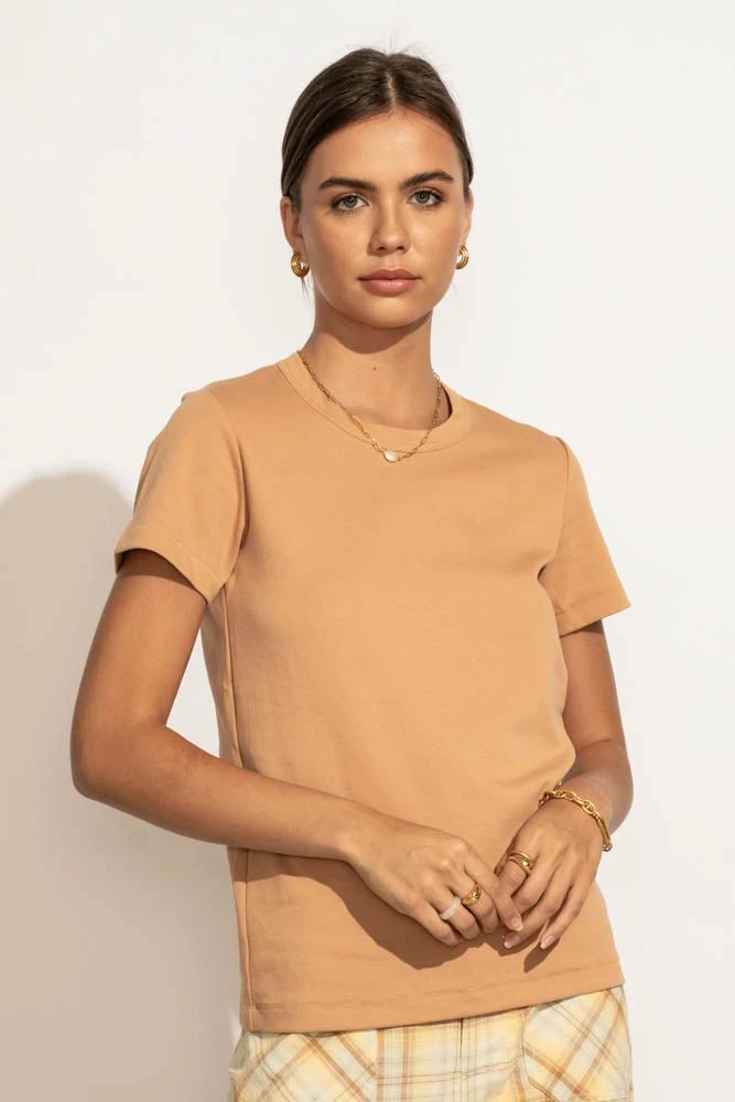 Best reviews of ๐ WORUI Mckenna Tee ๐ Shirt In Tan ๐ 3 WORUI Mckenna Tee Shirt In Tan