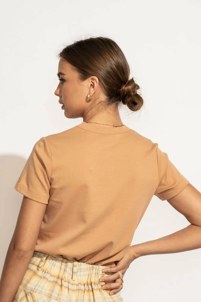 Best reviews of ๐ WORUI Mckenna Tee ๐ Shirt In Tan ๐ 8 WORUI Mckenna Tee Shirt In Tan