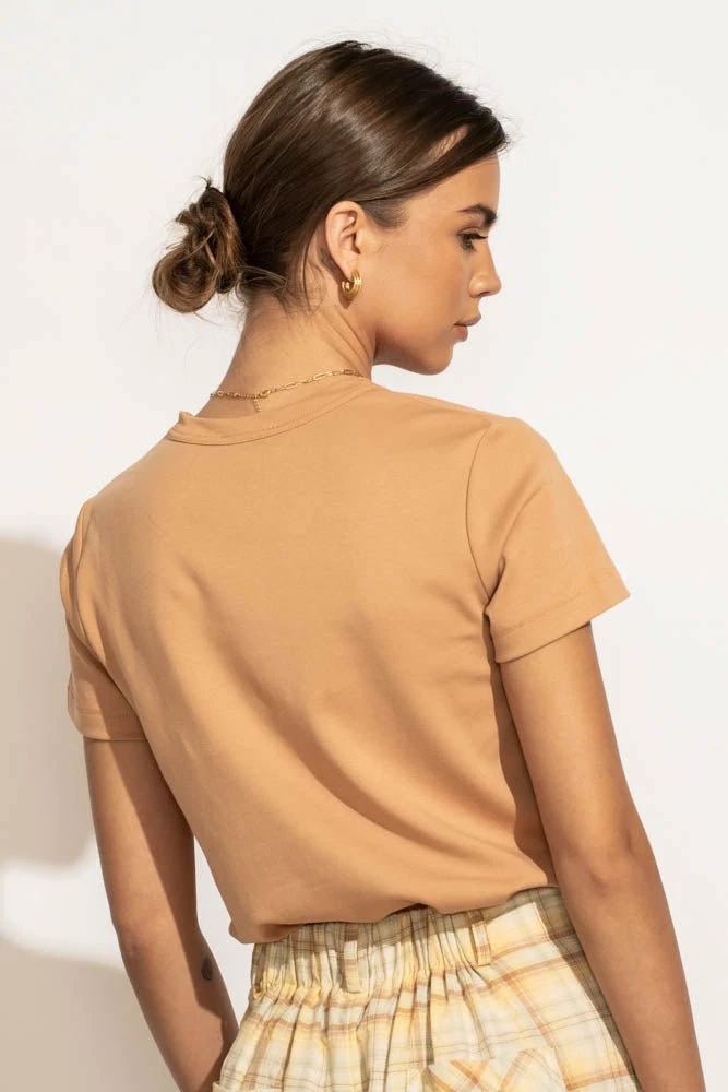 Best reviews of ๐ WORUI Mckenna Tee ๐ Shirt In Tan ๐ 10 WORUI Mckenna Tee Shirt In Tan