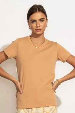 Best reviews of ๐ WORUI Mckenna Tee ๐ Shirt In Tan ๐ 14 WORUI Mckenna Tee Shirt In Tan
