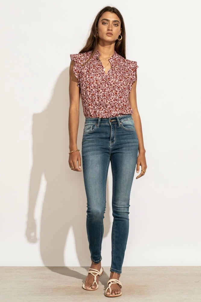 Discount π LOVE STITCH Clothing Illustrated Chelsea Floral Blouse - FINAL SALE π 4 LOVE STITCH Clothing Illustrated Chelsea Floral Blouse - FINAL SALE