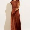WORUI Lucille Maxi Dress In Rust Dresses