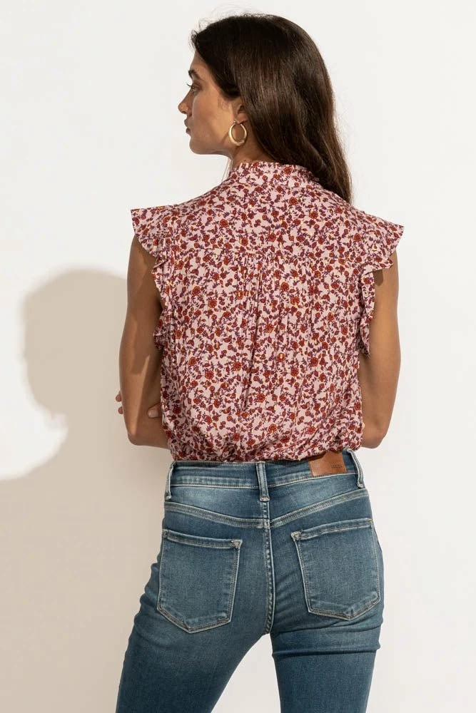 Discount π LOVE STITCH Clothing Illustrated Chelsea Floral Blouse - FINAL SALE π 2 LOVE STITCH Clothing Illustrated Chelsea Floral Blouse - FINAL SALE