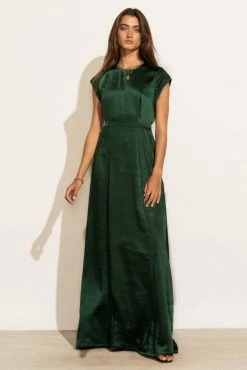 WORUI Dresses Lucille Maxi Dress In Emerald