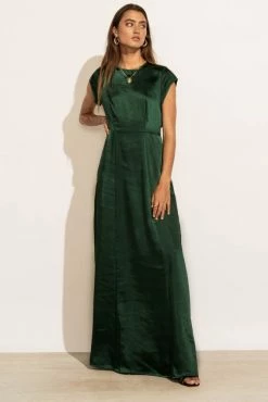 WORUI Dresses Lucille Maxi Dress In Emerald