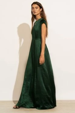 WORUI Dresses Lucille Maxi Dress In Emerald