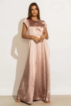WORUI Lucille Maxi Dress In Mauve Dresses