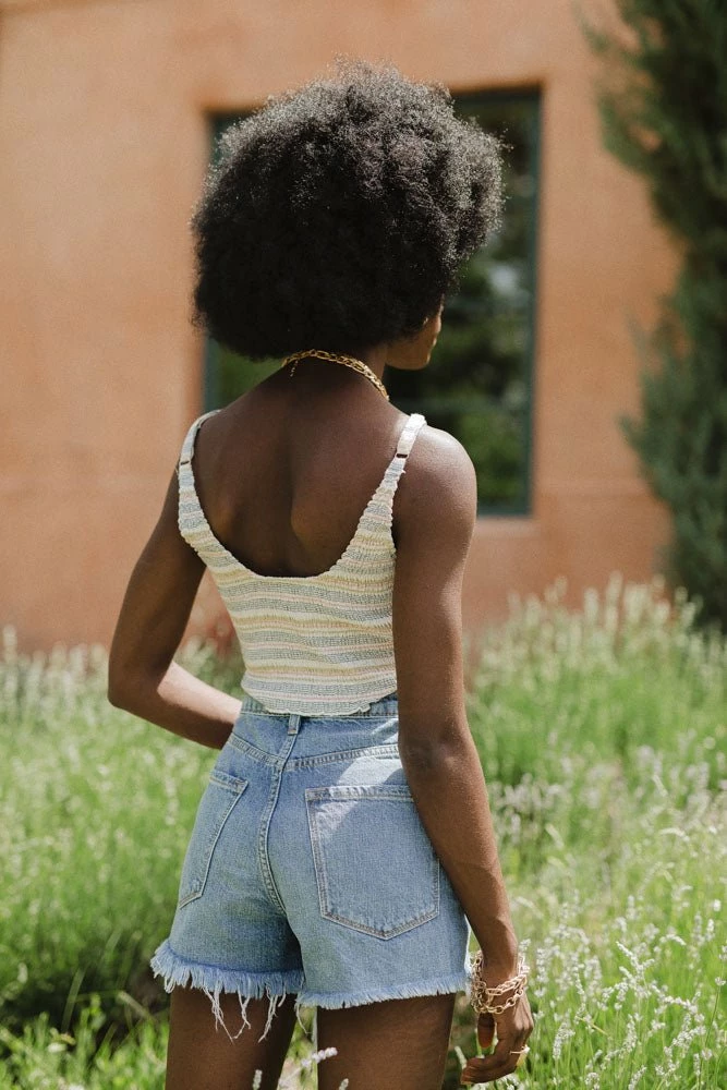 Best deal 𧨠ENDLESS BLU Kendra Cropped Tank - FINAL SALE ⨠4 ENDLESS BLU Kendra Cropped Tank - FINAL SALE