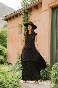 SINA Ulysses Maxi Dress In Black - FINAL SALE