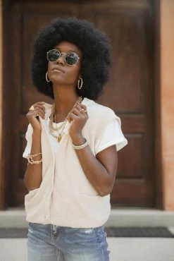 GINGER G Button Up Sweater Vest - FINAL SALE Sweaters