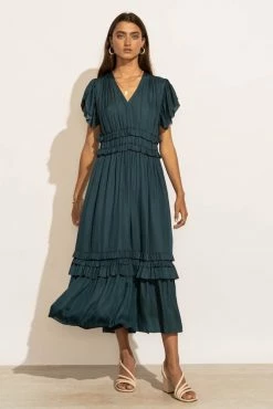 Cheapest π WORUI π Dresses Willa Ruffle π Dress In Teal β 12 WORUI Dresses Willa Ruffle Dress In Teal