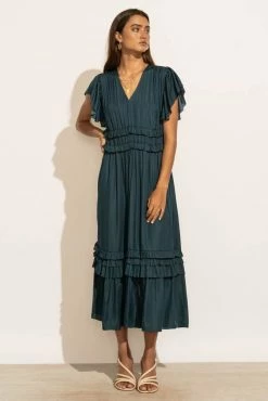 Cheapest π WORUI π Dresses Willa Ruffle π Dress In Teal β 13 WORUI Dresses Willa Ruffle Dress In Teal