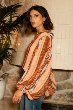 Flying Tomato Kitty Button Down Top - FINAL SALE