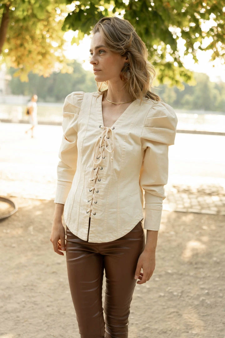 Deals โค๏ธ SINA Micah Top In Cream - FINAL SALE ๐ 2 SINA Micah Top In Cream - FINAL SALE