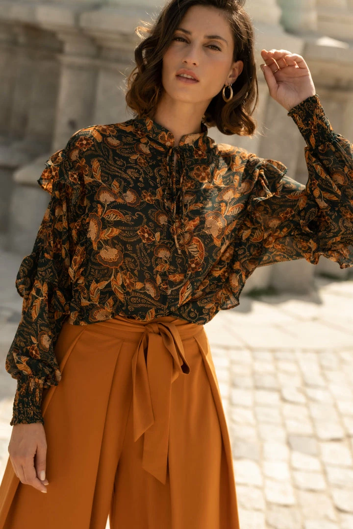 Hot Sale π ALAMIA Quinn Floral Blouse - FINAL SALE β€οΈ 1 ALAMIA Quinn Floral Blouse - FINAL SALE