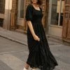 WELLMADE INC Santana Dress In Black - FINAL SALE