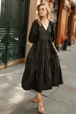 AARON & AMBER Carmel Maxi Dress In Black - FINAL SALE