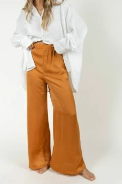 LUSH CLOTHING Haisley Pants In Orange - FINAL SALE