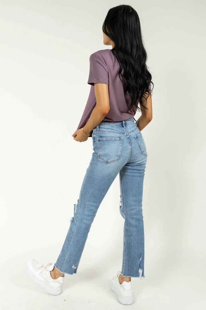 Buy ⭐ LIME N CHILI Essentials V Neck Tee In Mauve - FINAL SALE ❤️ 3 LIME N CHILI Essentials V Neck Tee In Mauve - FINAL SALE