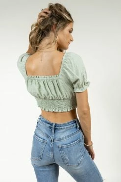 PAPER CRANE Viola Cropped Top - FINAL SALE