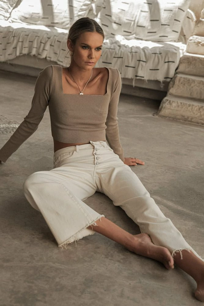 Discount π₯ LE LIS Tops Nadia Tie Back Top In Mocha - FINAL SALE π 4 LE LIS Tops Nadia Tie Back Top In Mocha - FINAL SALE