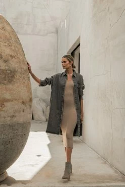 WORUI Tymberlee Shirt Jacket In Black - FINAL SALE