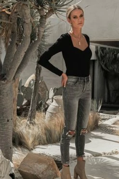 Buy 🤩 LE LIS Stalina Ribbed Bodysuit In Nude - FINAL SALE 🤩 12 LE LIS Stalina Ribbed Bodysuit In Nude - FINAL SALE