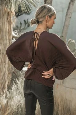 SINA Zafrina Pleated Blouse In Lavender - FINAL SALE