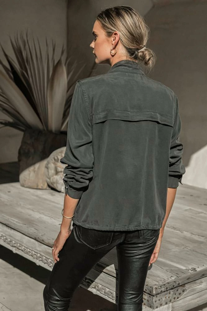 Best Pirce 🤩 STACCATO Rory Utility Jacket In Charcoal - FINAL SALE ✨ 3 STACCATO Rory Utility Jacket In Charcoal - FINAL SALE