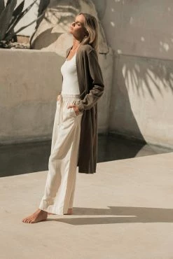 WORUI Suni Duster Cardigan In Olive - FINAL SALE